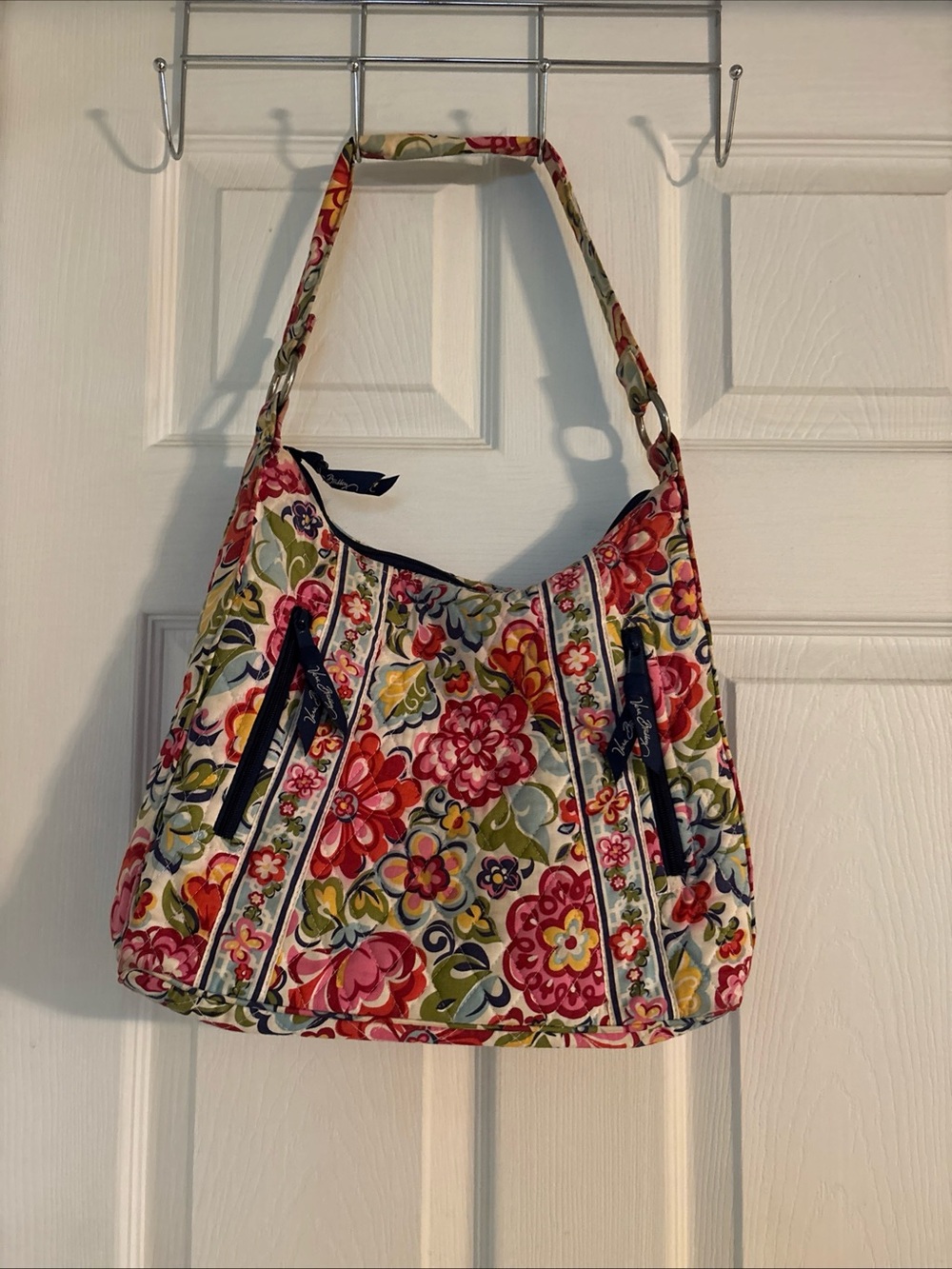 Vera Bradley Lisa B Hobo Shoulder Bag Purse Tote Hope Garden Retired!- Zips
